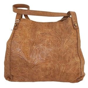 AMERICAN LEATHER CO Liberty Shopper Cafe Latte Purse Shoulder Bag NWT